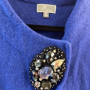 Macys 100%wool jacket with lovely embellishment